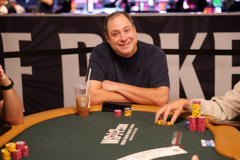 David Baker smiling at the wsop