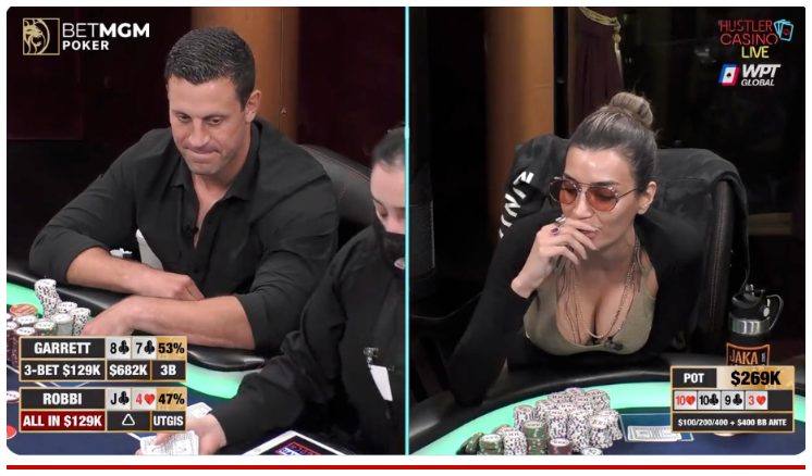 Robbi Jade Lew and Garrett Adelstein on Hustler Casino Live