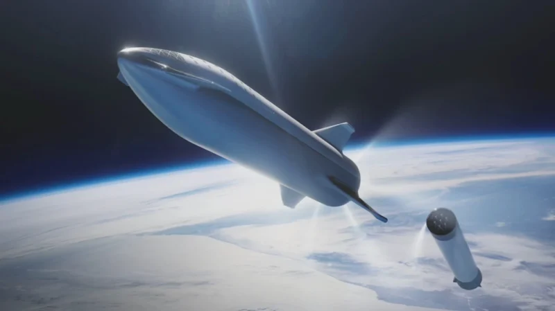 SpaceX's Big Falcon Rocket.