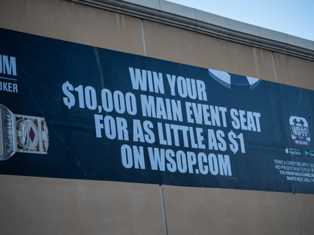 Announcement Banner: Win your $10,000 Main Event Seat for as little as $1 on WSOP.com. 