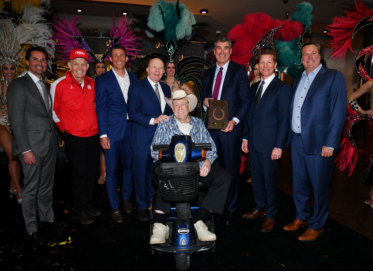 Doyle Brunson and Jack Binion Help Dedicate Horseshoe Las Vegas
