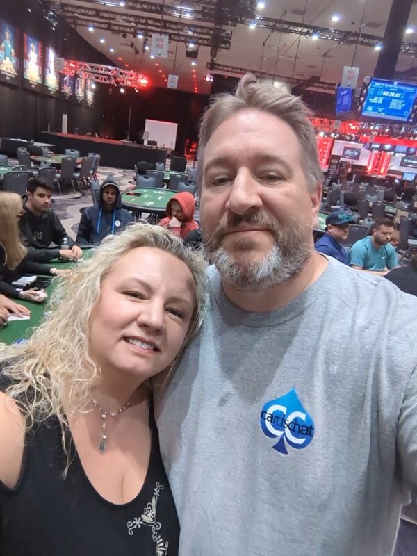 Fox and wife in the tag team event at the wsop 