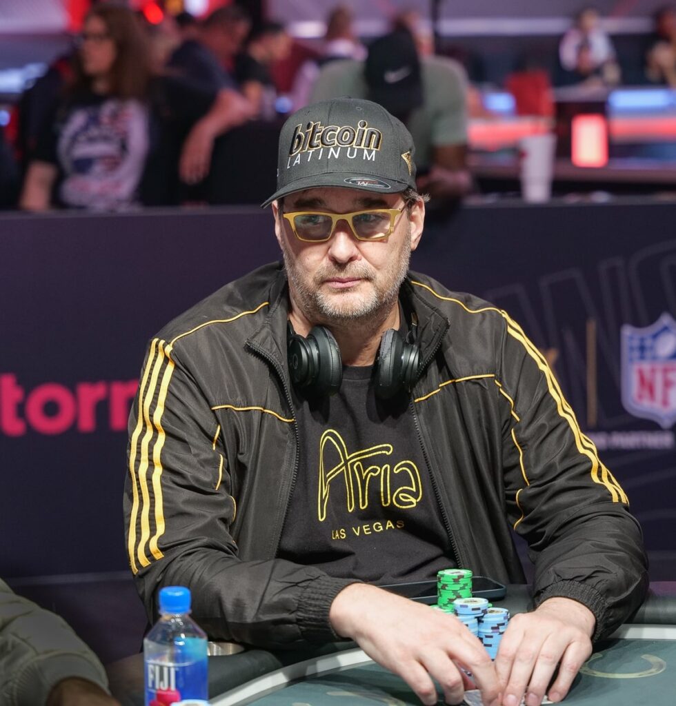 Former WSOP Champion Phil Hellmuth at the poker table