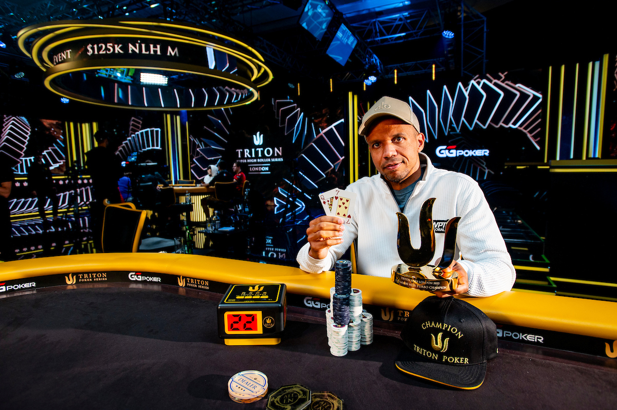 Phil Ivey Wins Fourth Triton Poker Super High Roller Trophy